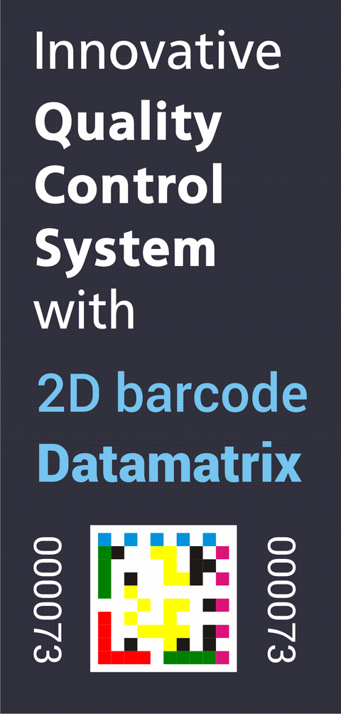 Quality Control with 2D barcode-Datamatrix